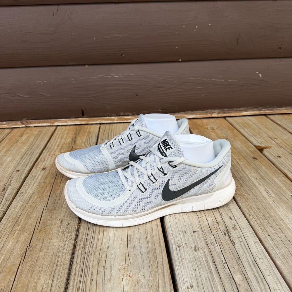 Nike Free 5.0 Running Shoes Mens Size 13 Grey White 724382-003